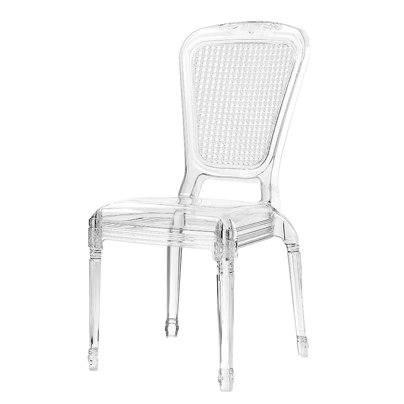 Household Plastic Crystal Dining Chair Reception Negotiation Backrest Chair Outdoor Lawn Wedding Banquet Transparent Chair
Household Plastic Crystal Dining Chair Reception Negotiation Backrest Chair Outdoor Lawn Wedding Banquet Transparent Chair