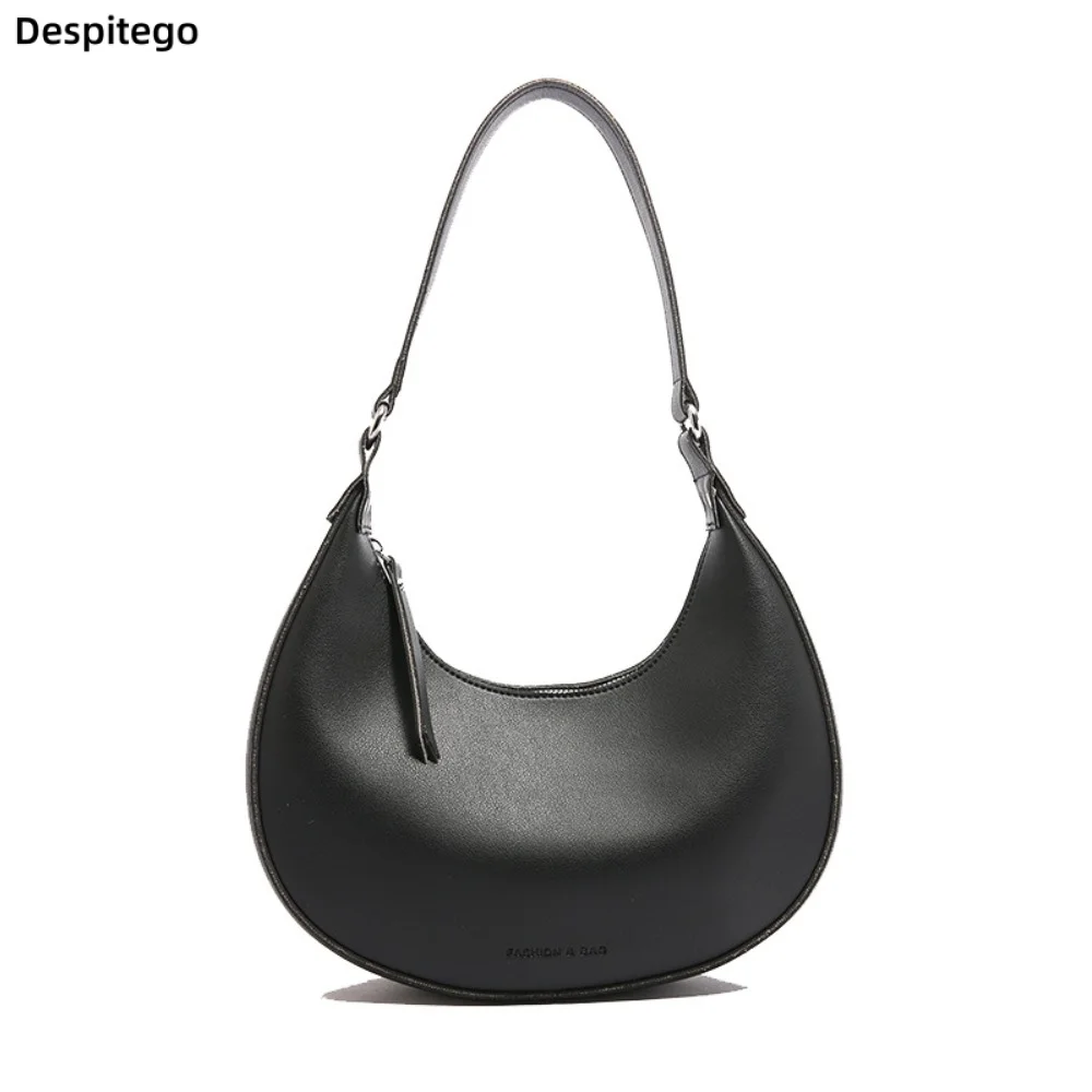 Portable PU Leather Half Moon Shoulder Bag Solid Color Crescent Retro Underarm Bag Vintage Handbag Women's Armpit Bag Party
Portable PU Leather Half Moon Shoulder Bag Solid Color Crescent Retro Underarm Bag Vintage Handbag Women's Armpit Bag Party