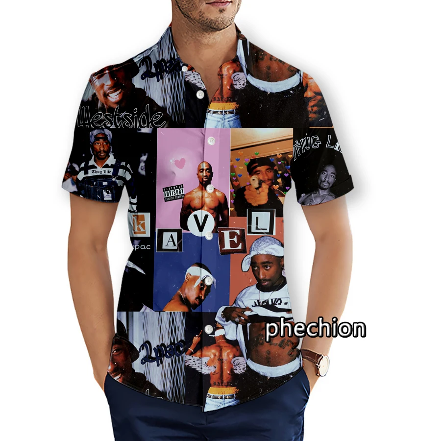 Summer Hawaiian Mens Short Sleeve Beach Shirts Casual Tupac Art 3D Printed Shirts Plus Size S-5XL Fashion Men Tops U14
Summer Hawaiian Mens Short Sleeve Beach Shirts Casual Tupac Art 3D Printed Shirts Plus Size S-5XL Fashion Men Tops U14