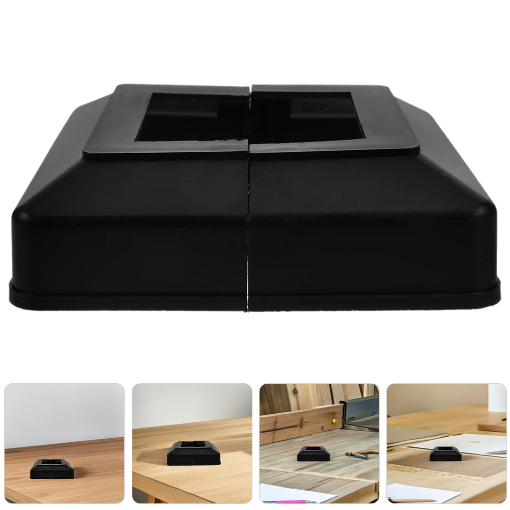 10pcs Square Base Split Design Waterproof Plastic Railing Sleeve Durable Skirt Trim Cover For Outdoor Stair Handrail Mailboxes
10pcs Square Base Split Design Waterproof Plastic Railing Sleeve Durable Skirt Trim Cover For Outdoor Stair Handrail Mailboxes