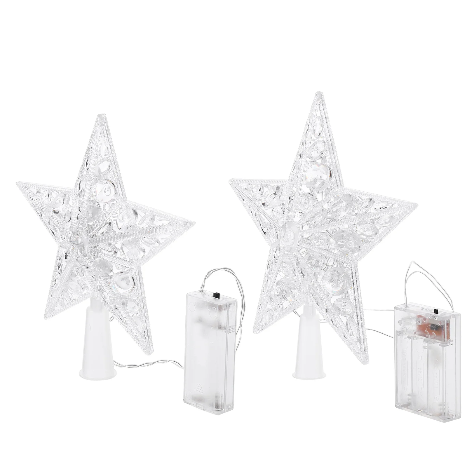 2Pcs Christmas Tree LED Star Shaped Treetop Decor Plastic Glow Festive Home nament Reusable
2Pcs Christmas Tree LED Star Shaped Treetop Decor Plastic Glow Festive Home nament Reusable