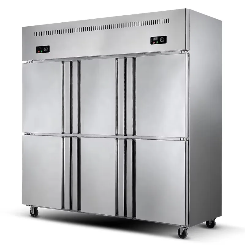 Commercial Kitchen Upright Freezer 6 Doors Big Capacity Air Cooling Digital Display Stainless Steel
Commercial Kitchen Upright Freezer 6 Doors Big Capacity Air Cooling Digital Display Stainless Steel