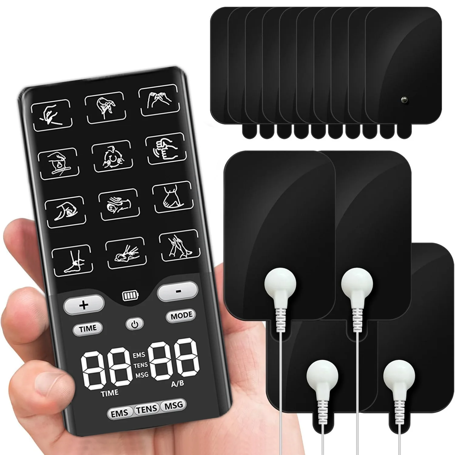 Muscle Stimulator TENS-EMS Unit Pain Relief Massager Compact Rechargeable Massager For Home Use Easy Muscle Exercise Relaxation
Muscle Stimulator TENS-EMS Unit Pain Relief Massager Compact Rechargeable Massager For Home Use Easy Muscle Exercise Relaxation