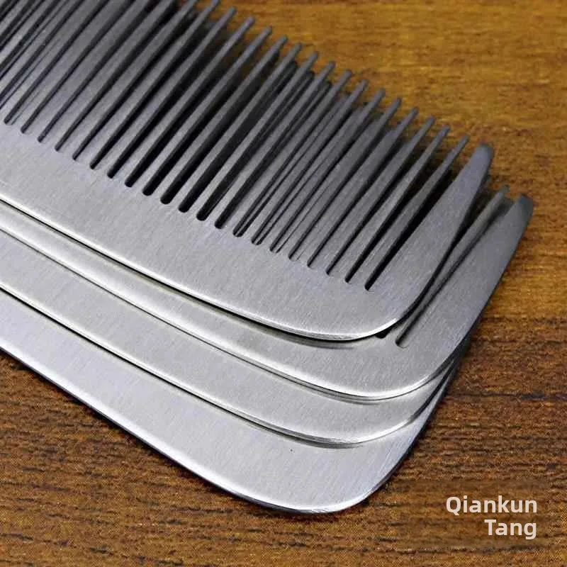Thickened Titanium Steel Comb Professional Hair Stylist Stainless Steel Hairdressing Comb Men's Hairdressing Learning New Model
Thickened Titanium Steel Comb Professional Hair Stylist Stainless Steel Hairdressing Comb Men's Hairdressing Learning New Model