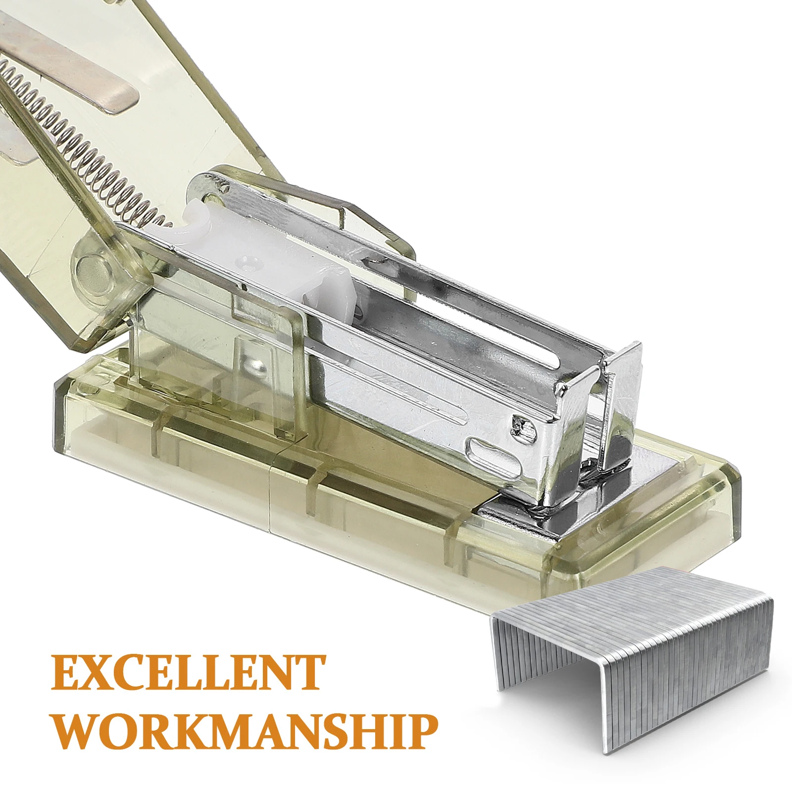 1 set 1 Set Plastic Transparent Mini For Office Home School Clear Hand Compact Desktop Stationery Portable Book Stapler
1 set 1 Set Plastic Transparent Mini For Office Home School Clear Hand Compact Desktop Stationery Portable Book Stapler