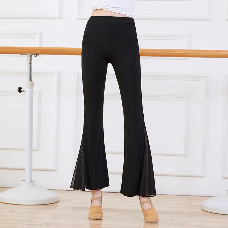 2023 New Women Bellydance Pants Female Yoga Modern Dance Latin Ballroom Black Gauze Wide-leg Long Trousers Elastic Waistline
2023 New Women Bellydance Pants Female Yoga Modern Dance Latin Ballroom Black Gauze Wide-leg Long Trousers Elastic Waistline