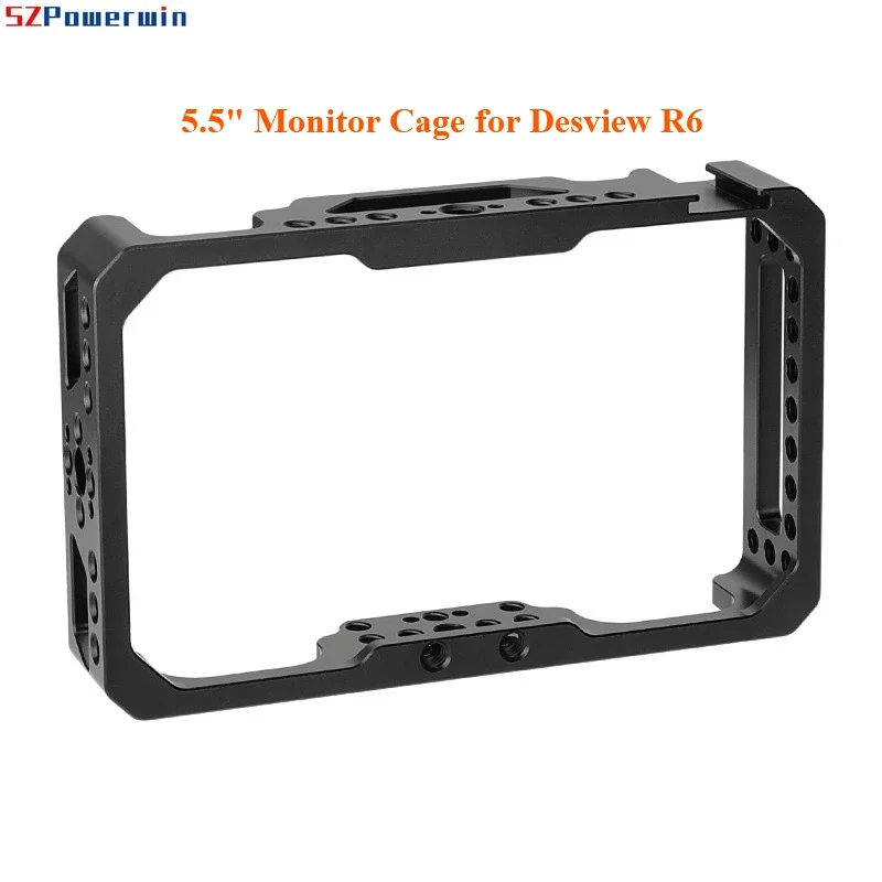 5.5" Monitor Cage Bracket Protective Case for Desview R6 4k on-camera Monitor with Cold Shoe Mount& 1/4" Mounting Points
5.5" Monitor Cage Bracket Protective Case for Desview R6 4k on-camera Monitor with Cold Shoe Mount& 1/4" Mounting Points