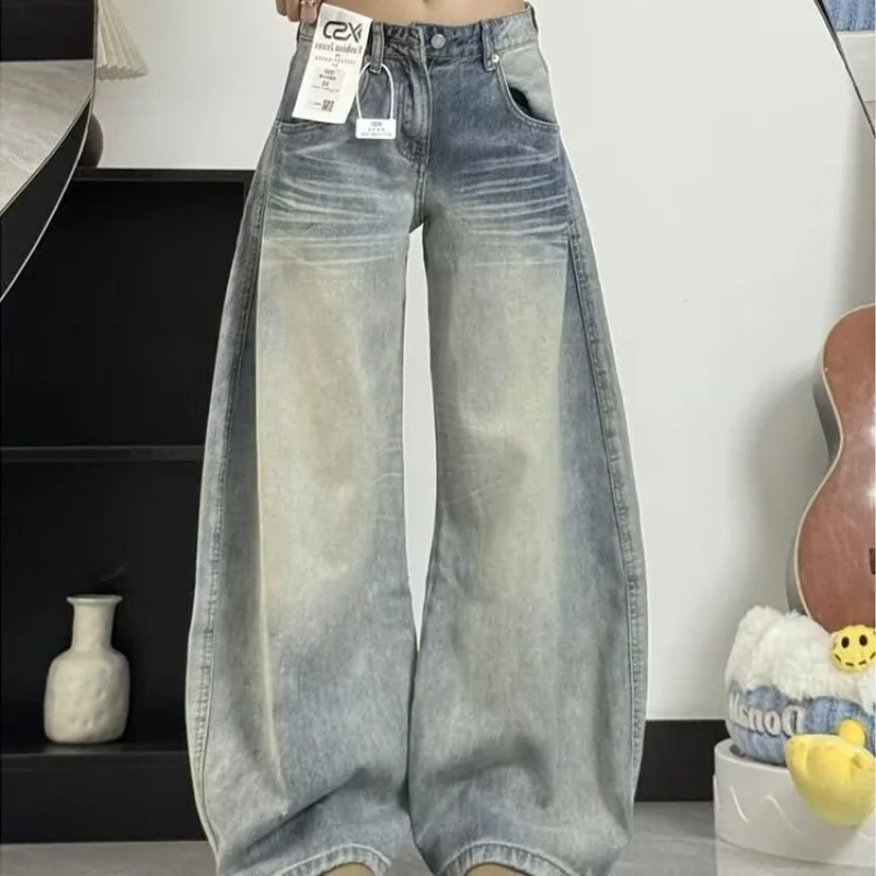 Американские винтажные джинсы с косой подол, женские осень 2023, новые свободные брюки с низкой посадкой, прямые широкие брюки длиной до пола
Американские винтажные джинсы с косой подол, женские осень 2023, новые свободные брюки с низкой посадкой, прямые широкие брюки длиной до пола