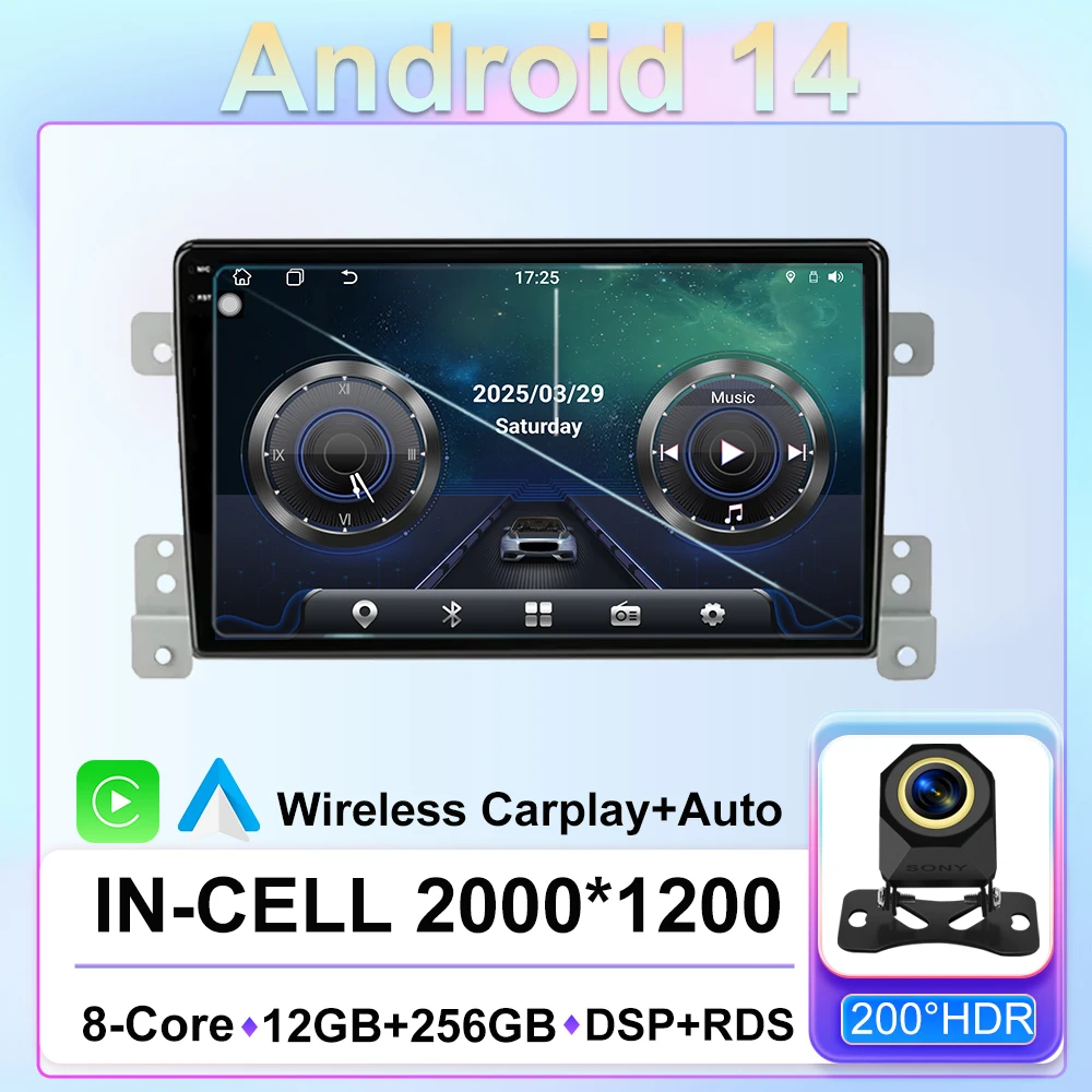 Car For Suzuki Grand Vitara 3 2005-2015 Android 14 AutoRadio Stereo Multimedia Player GPS Navigation 5G WIFI Carplay No 2din DVD
Car For Suzuki Grand Vitara 3 2005-2015 Android 14 AutoRadio Stereo Multimedia Player GPS Navigation 5G WIFI Carplay No 2din DVD