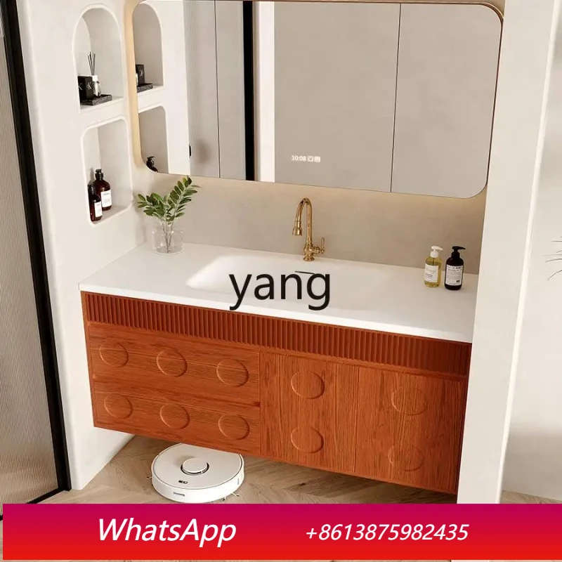l LH Chinese style wind bathroom cabinet combination rock slab ceramic seamless integrated sink oak wall cabinet
l LH Chinese style wind bathroom cabinet combination rock slab ceramic seamless integrated sink oak wall cabinet