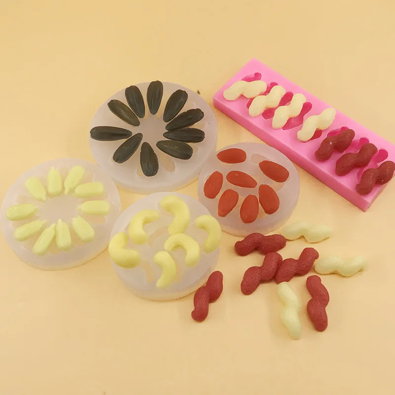 Simulation Dried Fruit Silicone Molds Combination Peanut Melon Seeds Almond Cashew Fondant Cake Chocolate Mold Cake Decoration
Simulation Dried Fruit Silicone Molds Combination Peanut Melon Seeds Almond Cashew Fondant Cake Chocolate Mold Cake Decoration