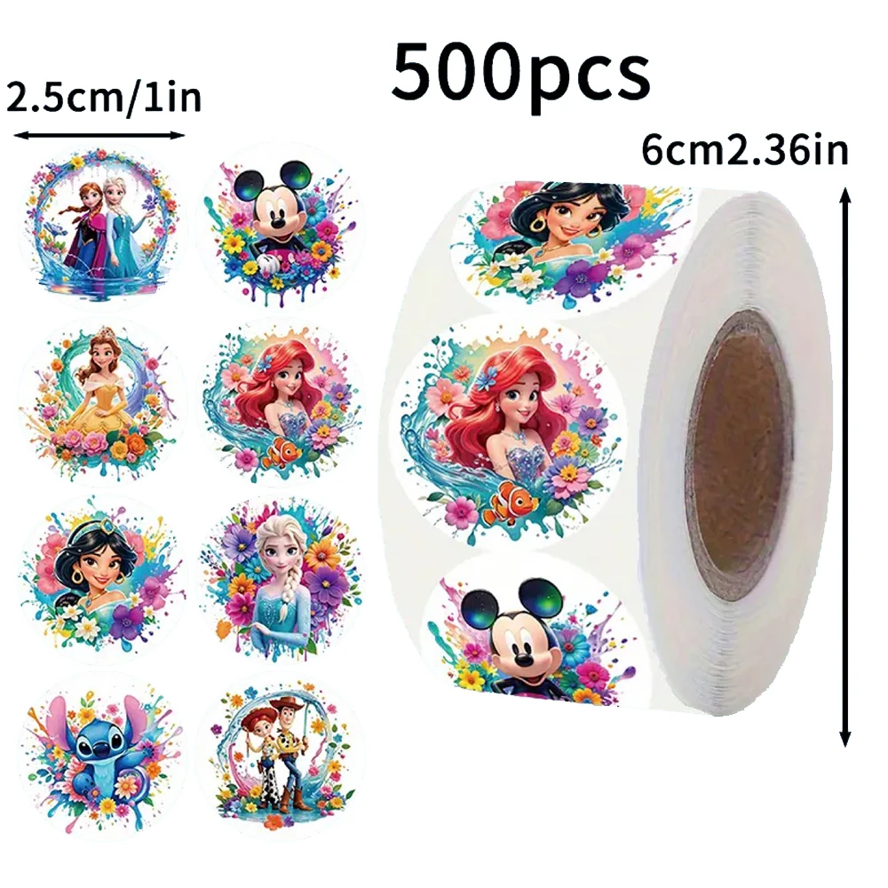 500pcs/roll Cute Disney Mix Anime Reward Stickers Princess Stitch Cartoon Sticker Laptop Phone Sealing Label Decals for Kids Toy
500pcs/roll Cute Disney Mix Anime Reward Stickers Princess Stitch Cartoon Sticker Laptop Phone Sealing Label Decals for Kids Toy