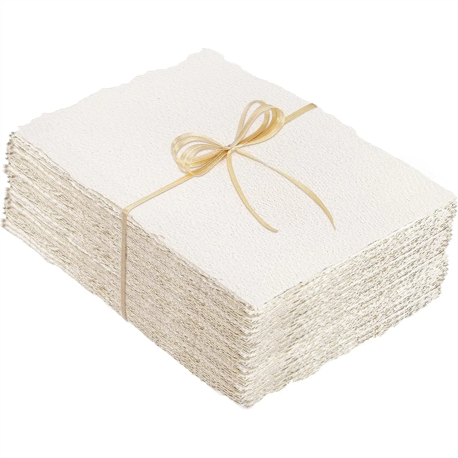 100 Sheets Watercolor Paper 4x6 Inch, 300 GSM Deckled Edge Handmade Paper for Watercolor Painting, Wedding Invitations, Cards
100 Sheets Watercolor Paper 4x6 Inch, 300 GSM Deckled Edge Handmade Paper for Watercolor Painting, Wedding Invitations, Cards