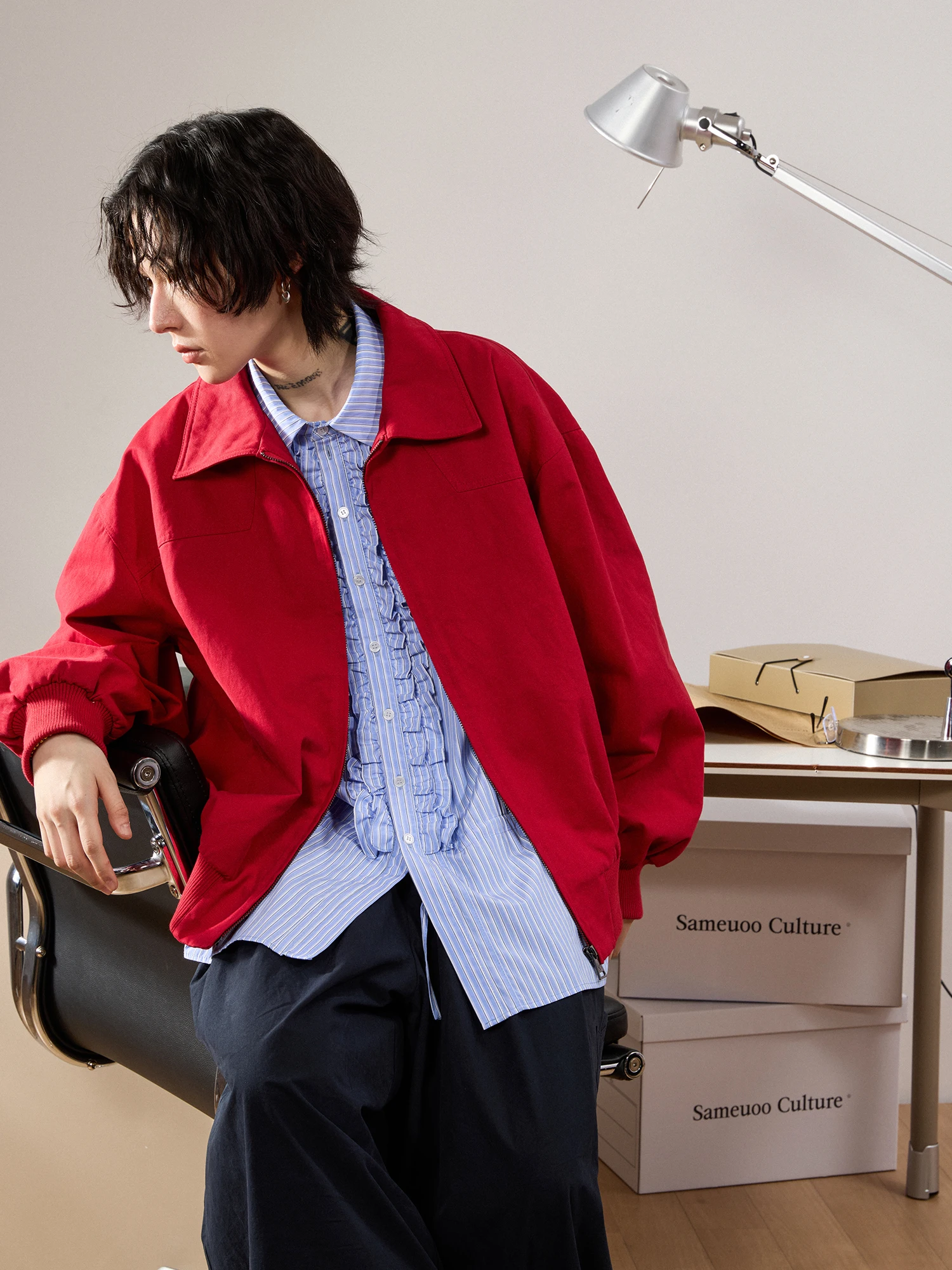 Sameuoo Neutral Sle Jaet Outerwear Loose Fit Cotton Long Sve Zipper Closure Color ex Daily Wear ort Coat
Sameuoo Neutral Sle Jaet Outerwear Loose Fit Cotton Long Sve Zipper Closure Color ex Daily Wear ort Coat