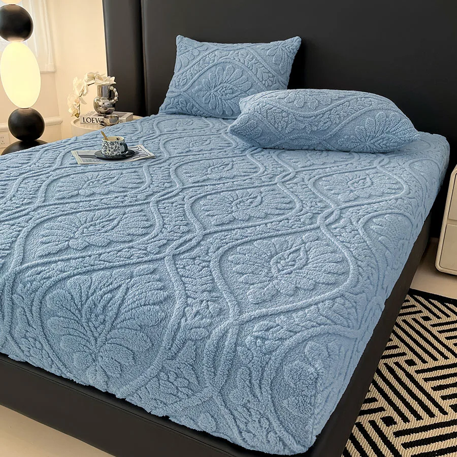 Jacquard Winter Thick Coral Fleece Bed Cover With High Elasticity, Anti-Slip And Breathable Protection For Bedroom Mattress
Jacquard Winter Thick Coral Fleece Bed Cover With High Elasticity, Anti-Slip And Breathable Protection For Bedroom Mattress
