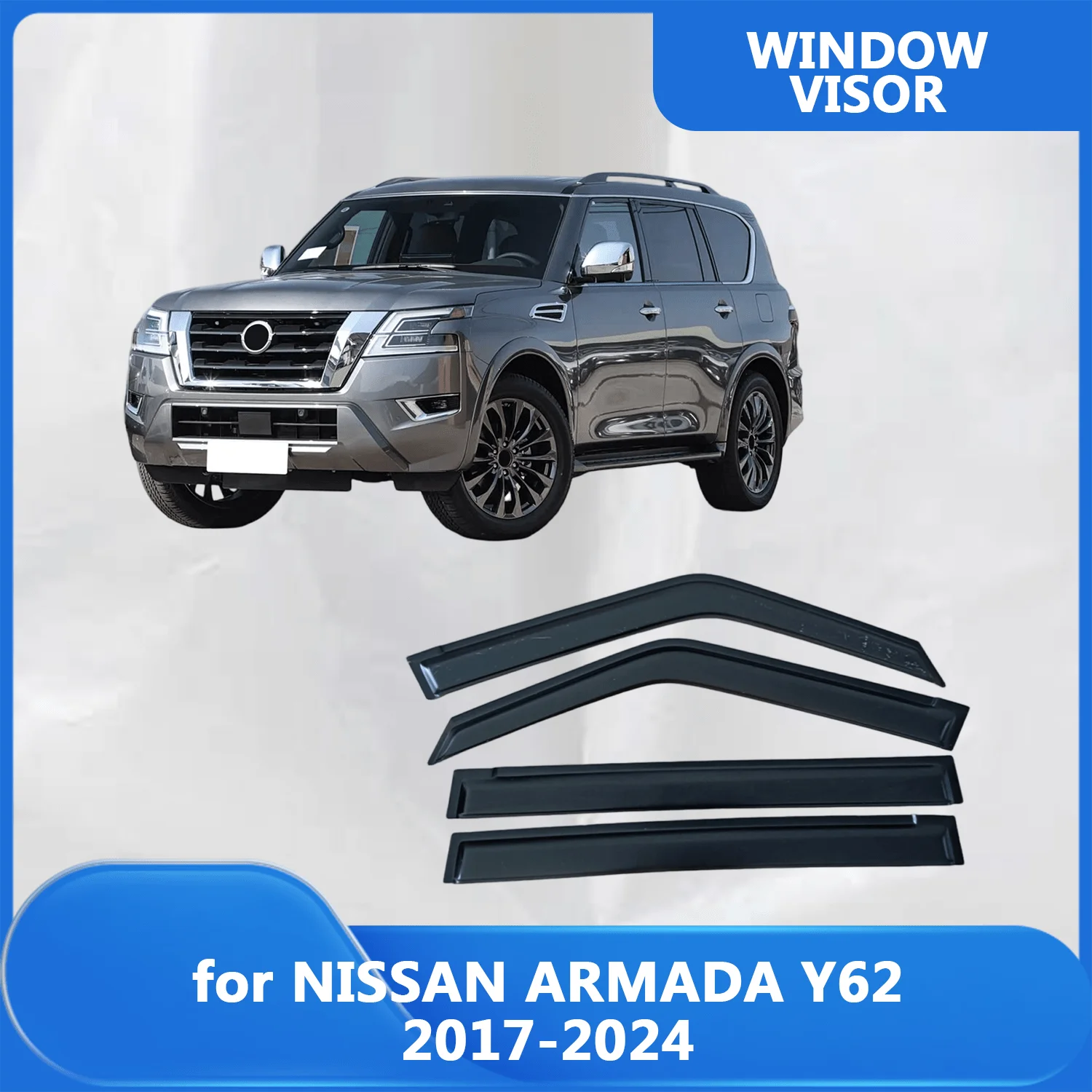 Window Visor for NISSAN ARMADA Y62 2017 2018 2019 2020 2021 2022 2023 2024 Wind Deflectors Rain Guards Door Visor Vent
Window Visor for NISSAN ARMADA Y62 2017 2018 2019 2020 2021 2022 2023 2024 Wind Deflectors Rain Guards Door Visor Vent