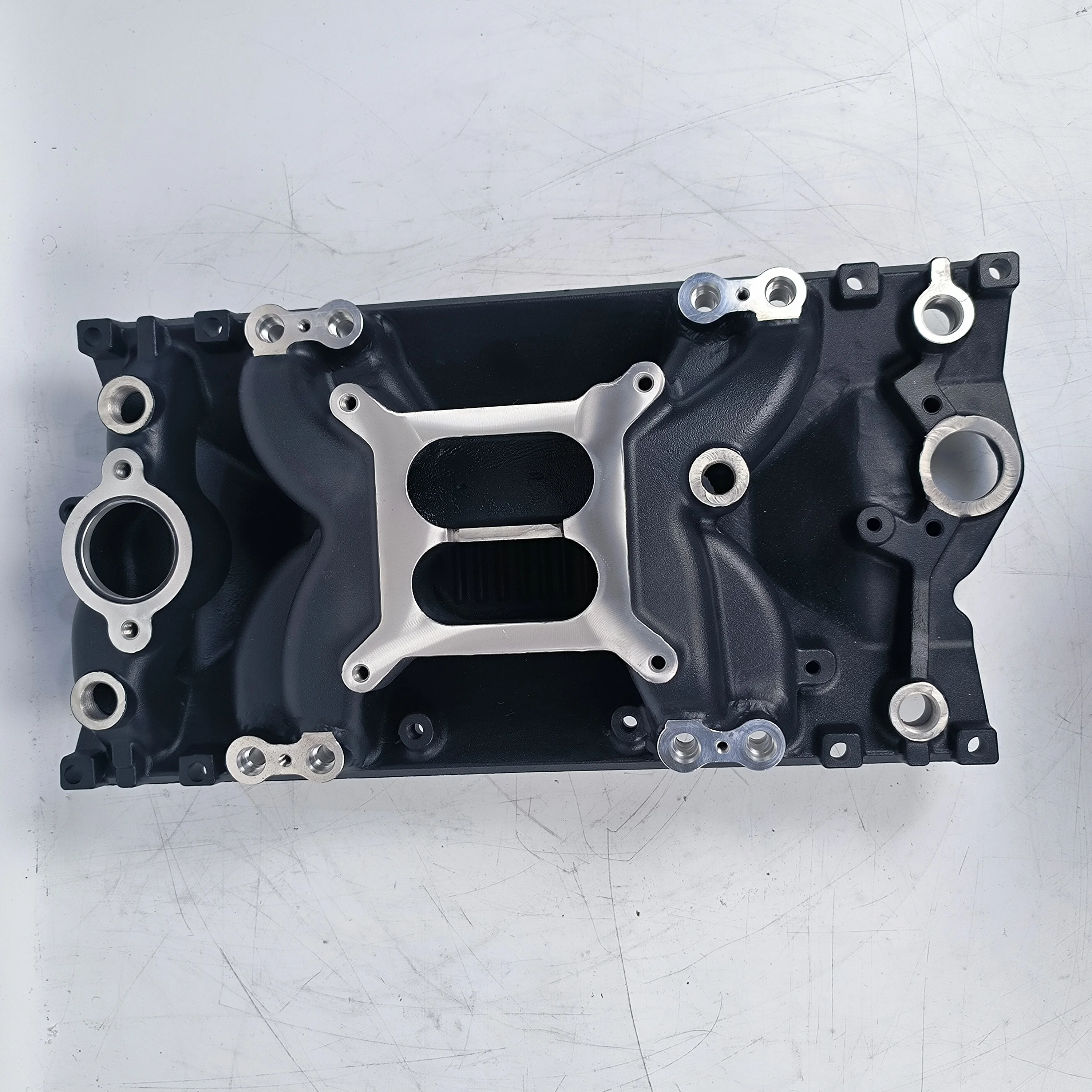 EFI Small Block Chevy 283, 307, 350, 327 Dual Plane Vortec Intake Manifold with Fuel Rail Kits
EFI Small Block Chevy 283, 307, 350, 327 Dual Plane Vortec Intake Manifold with Fuel Rail Kits