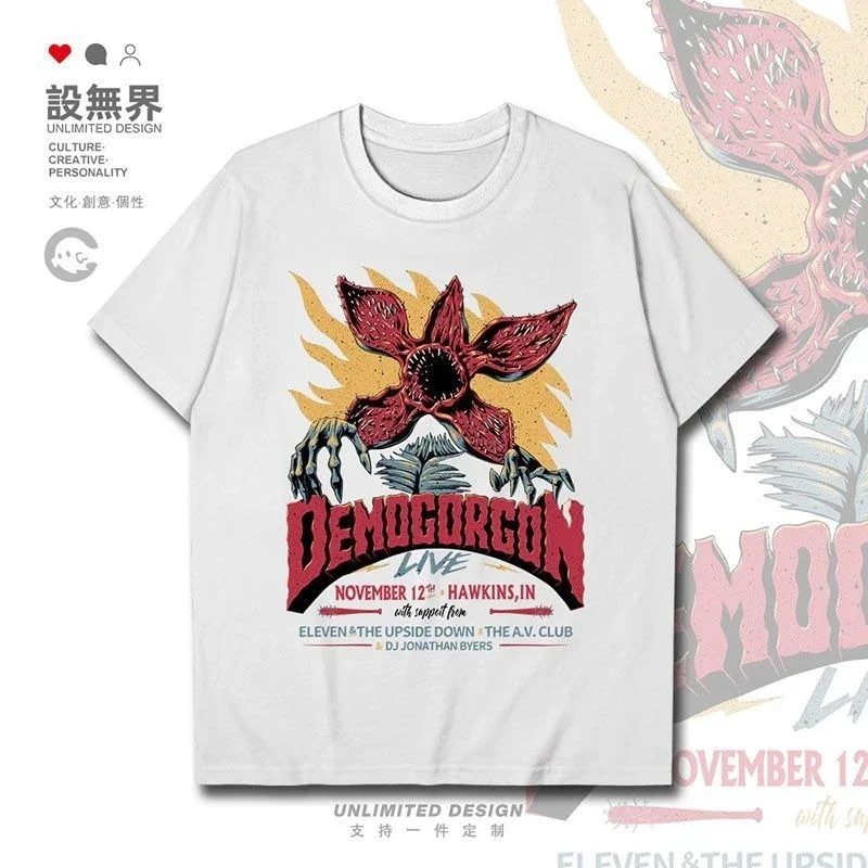 2025 New Stranger Things TV Series Short Sleeved T-shirts for Men and Women Around The Demon King
2025 New Stranger Things TV Series Short Sleeved T-shirts for Men and Women Around The Demon King