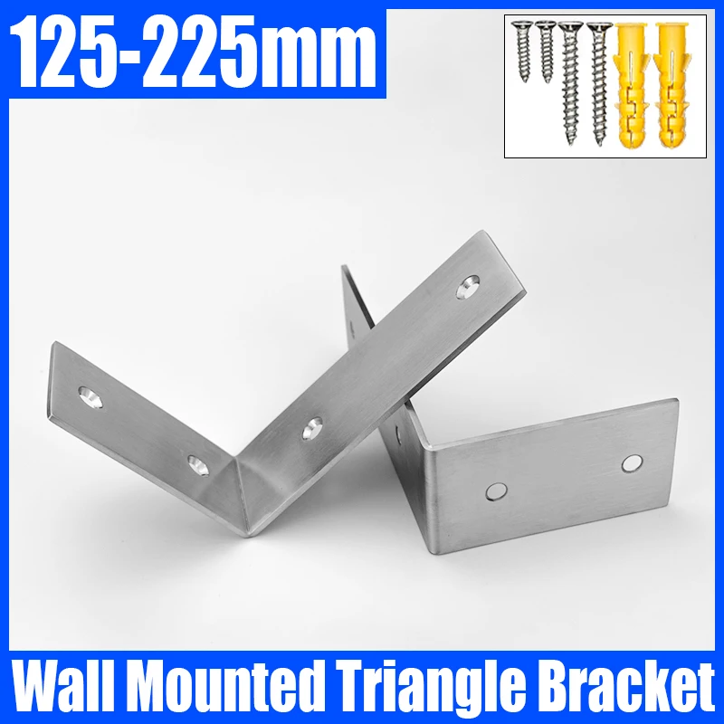 2PCS Stainless Steel Triangle Bracket Wall Mounted Angle Bracket Bench Table Shelf Bracket Heavy Support Bracket For Furniture
2PCS Stainless Steel Triangle Bracket Wall Mounted Angle Bracket Bench Table Shelf Bracket Heavy Support Bracket For Furniture