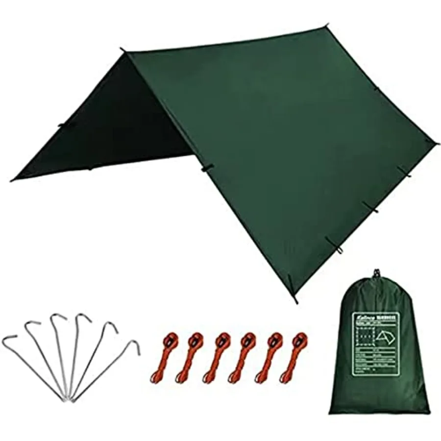 Waterproof Camping Tarp Tent Hammock Rain Fly 10X10FT/10X15FT Mutifunctional Tent Footprint Lightweight Tarp for Camping Hiking
Waterproof Camping Tarp Tent Hammock Rain Fly 10X10FT/10X15FT Mutifunctional Tent Footprint Lightweight Tarp for Camping Hiking