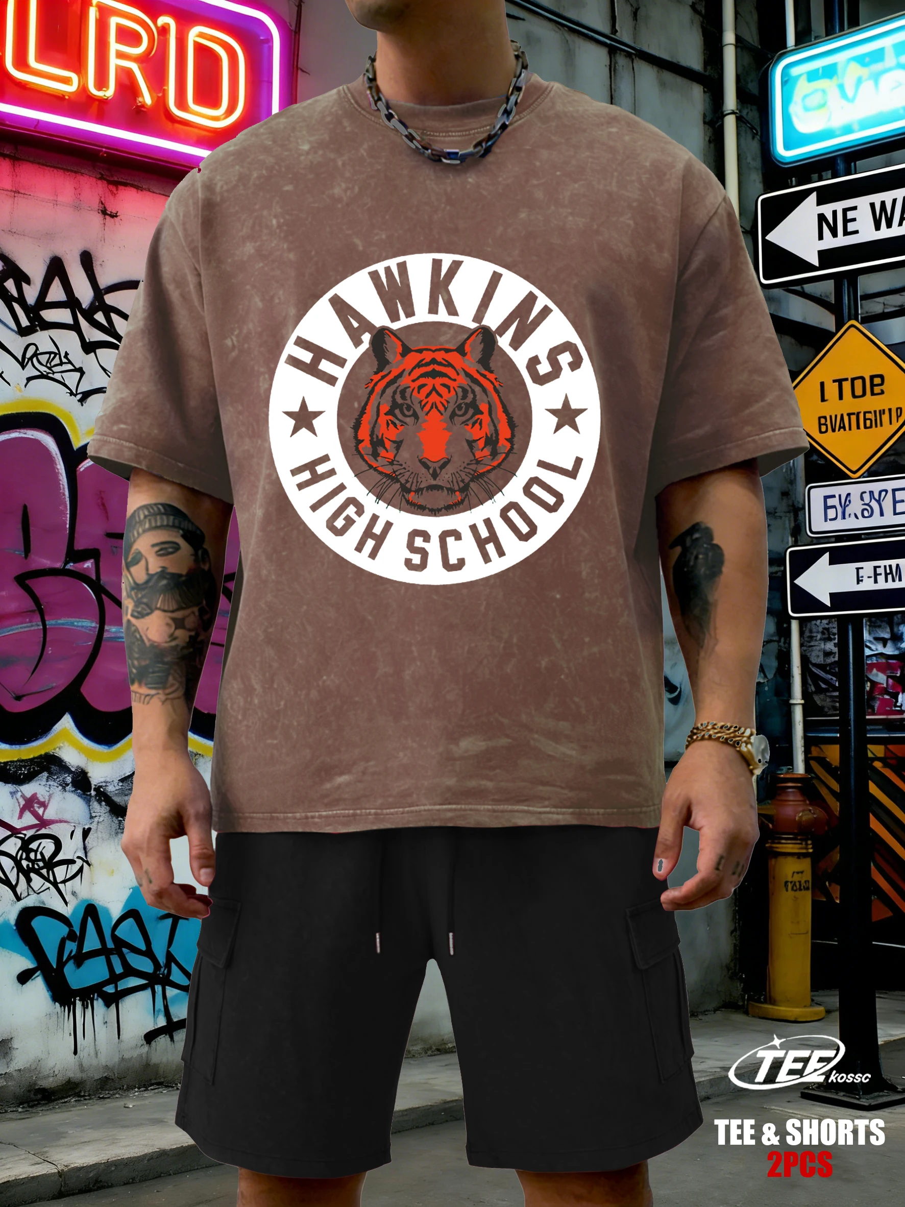 Hawkins 1983 High School Mans T-Shirts Summer New Washed T-Shirt Set Soft Loose Retro Tees Unisex Fashion Cotton Streetwear
Hawkins 1983 High School Mans T-Shirts Summer New Washed T-Shirt Set Soft Loose Retro Tees Unisex Fashion Cotton Streetwear