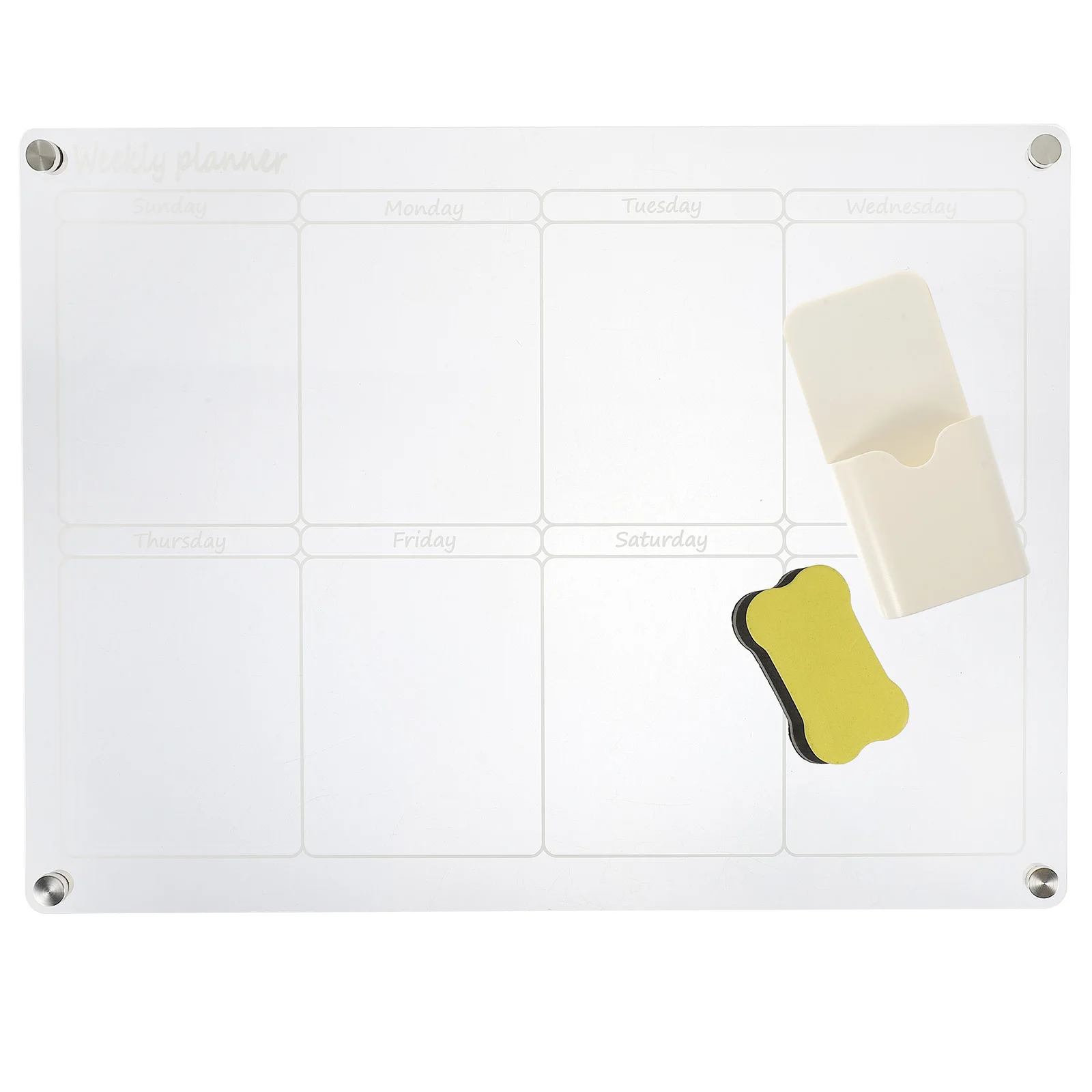 Magnetic Dry Erase Board Fridge Planner Calendar Transparent Acrylic Whiteboard Wall Mountable Organizer For Kitchen Locker
Magnetic Dry Erase Board Fridge Planner Calendar Transparent Acrylic Whiteboard Wall Mountable Organizer For Kitchen Locker