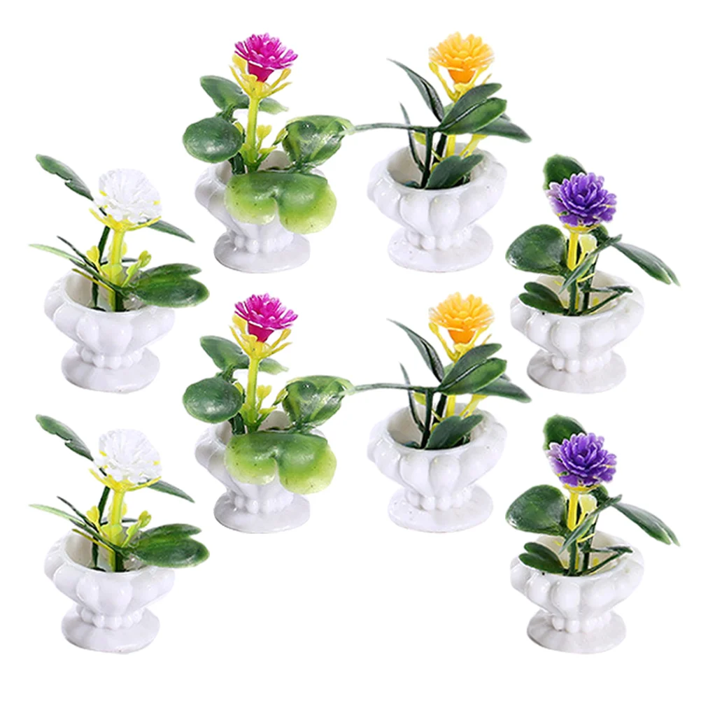 8 Pcs Micro Landscape Ornament Miniature Potted Plants Props Garden Bonsai Decor Model Household Supplies
8 Pcs Micro Landscape Ornament Miniature Potted Plants Props Garden Bonsai Decor Model Household Supplies