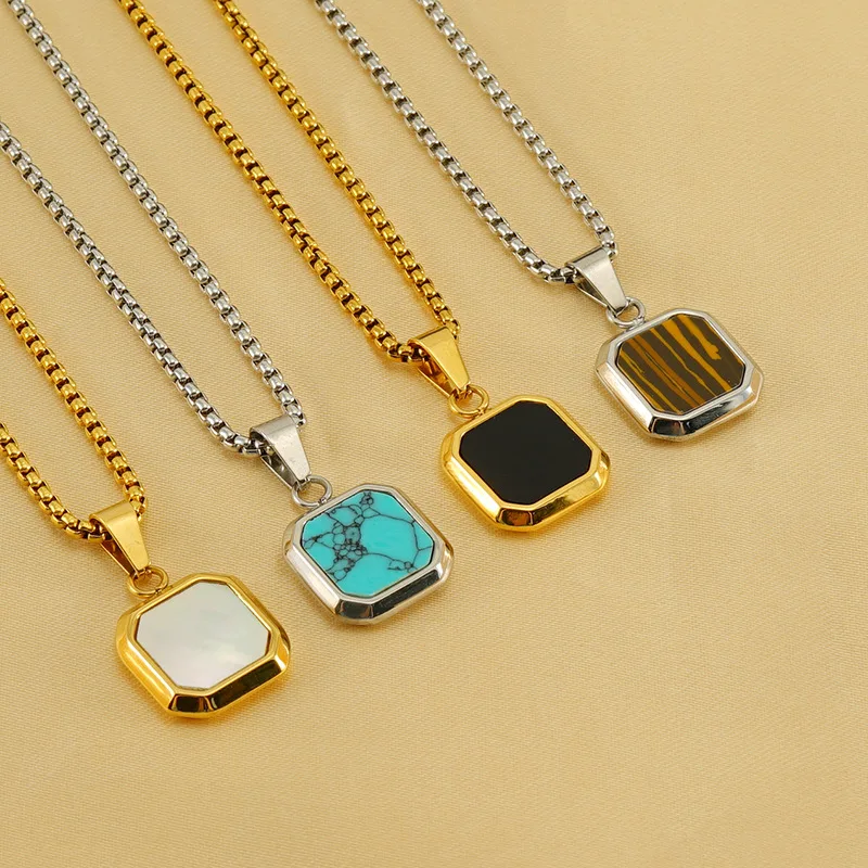 Women's Stainless Steel Songshi Square Necklace Titanium Steel Pendant Jewelry That Doesn't Fade Easily
Women's Stainless Steel Songshi Square Necklace Titanium Steel Pendant Jewelry That Doesn't Fade Easily