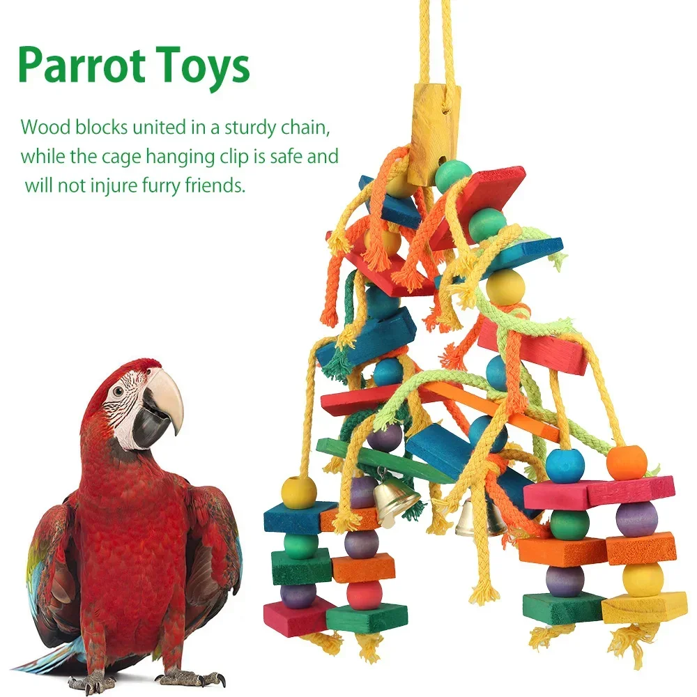 Wood Parrot Bird Toys, Love Bird Cage, Funny Training Bird Toys, Cotton Rope, Resistant Tearing Toy, Pet Product
Wood Parrot Bird Toys, Love Bird Cage, Funny Training Bird Toys, Cotton Rope, Resistant Tearing Toy, Pet Product