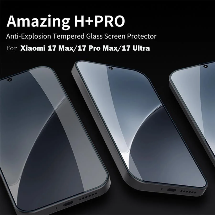Nillkin Screen Protector For Xiaomi 17 Max / 17 Ultra Anti-Explosion Oil Repellent Coating For Xiaomi17 Pro Max Tempered Glass
Nillkin Screen Protector For Xiaomi 17 Max / 17 Ultra Anti-Explosion Oil Repellent Coating For Xiaomi17 Pro Max Tempered Glass