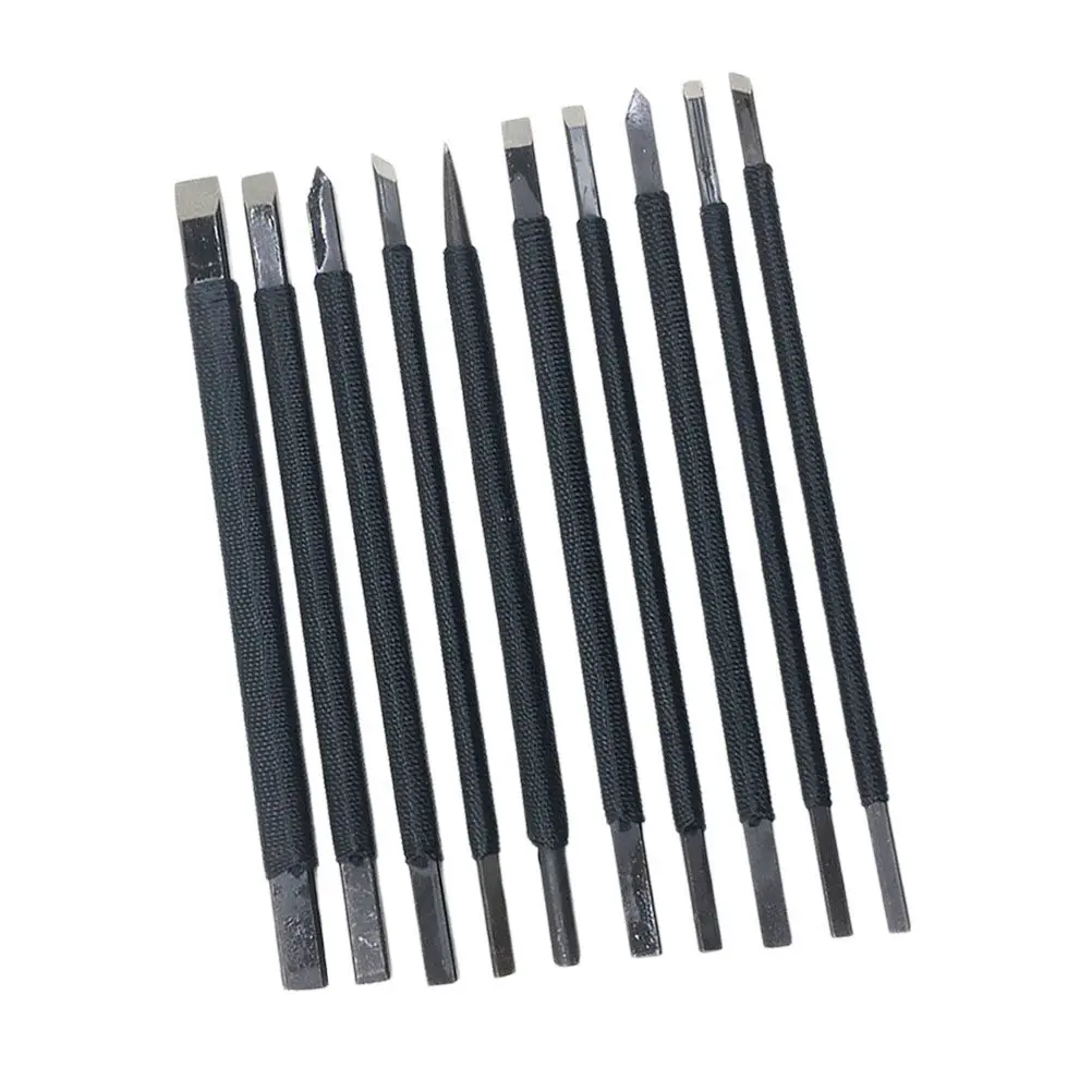 10Pcs Versatile Tungsten Steel Carving Tools for Stone Engraving Lettering Stamp Carving Small Decorative Crafts Sculptor
10Pcs Versatile Tungsten Steel Carving Tools for Stone Engraving Lettering Stamp Carving Small Decorative Crafts Sculptor