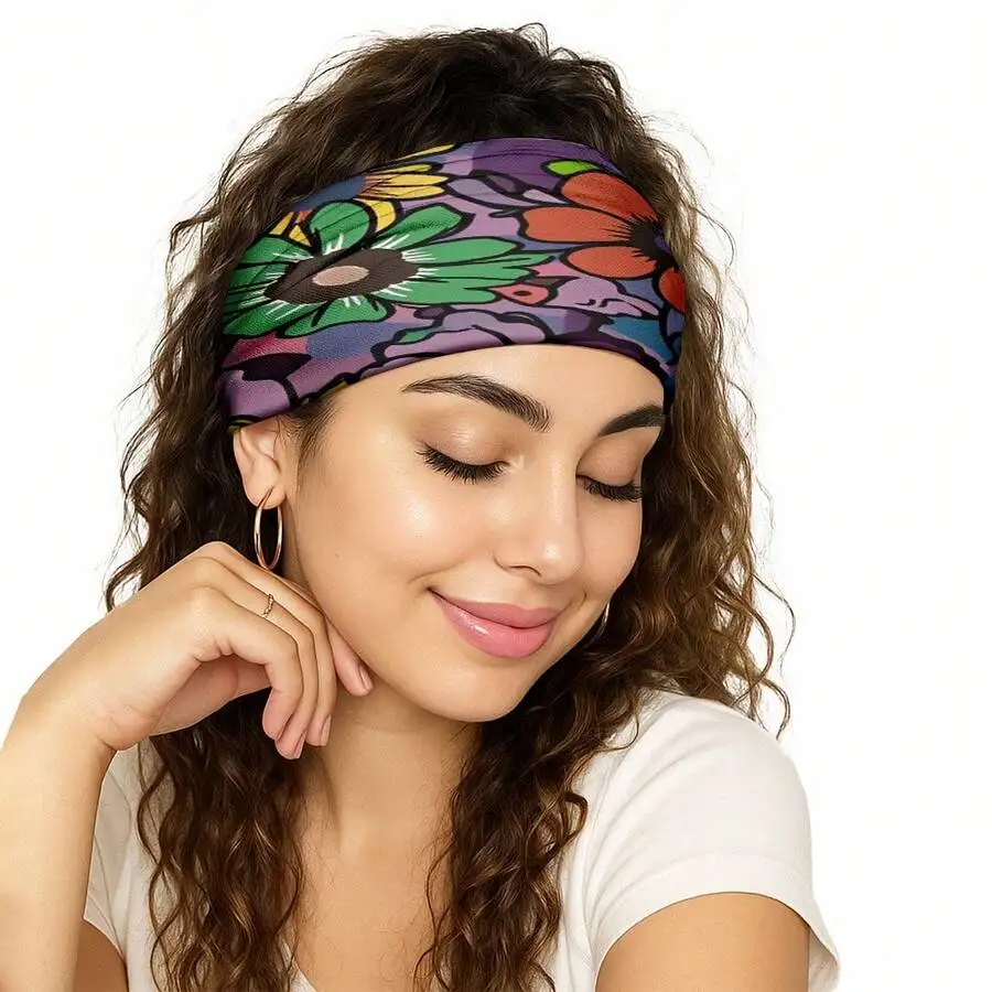 Womens Floral Printed Multi-Functional Elastic Headband For Sports Yoga Hiking Cycling Outdoor Daily Use
Womens Floral Printed Multi-Functional Elastic Headband For Sports Yoga Hiking Cycling Outdoor Daily Use