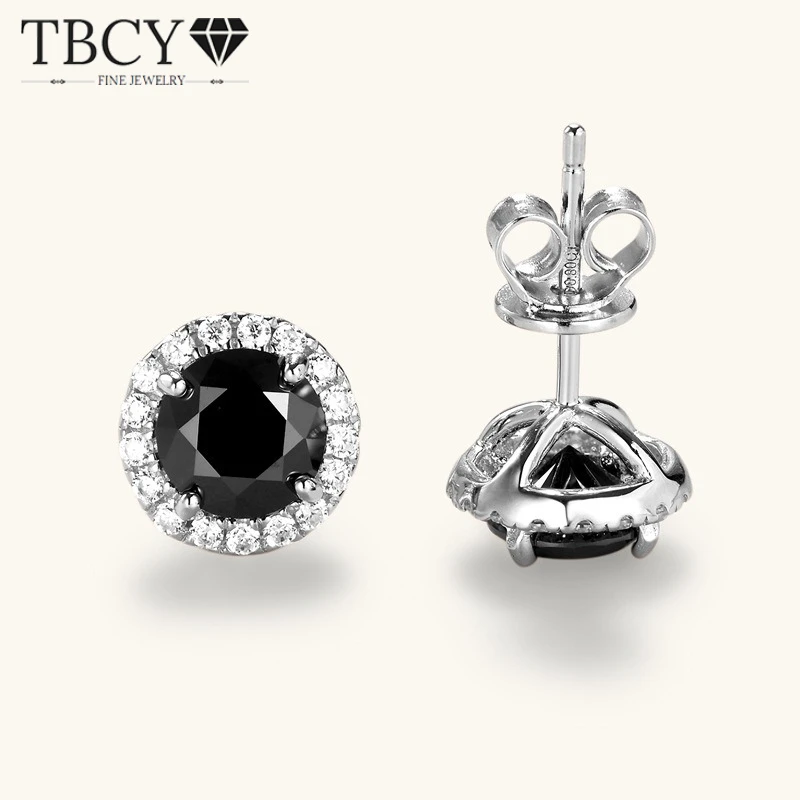 TBCYD 1.6ct Round Cut Black Moissanite Earrings For Women S925 Silver D Color Diamond Stud Earrings Party Luxury Jewelry Gifts
TBCYD 1.6ct Round Cut Black Moissanite Earrings For Women S925 Silver D Color Diamond Stud Earrings Party Luxury Jewelry Gifts