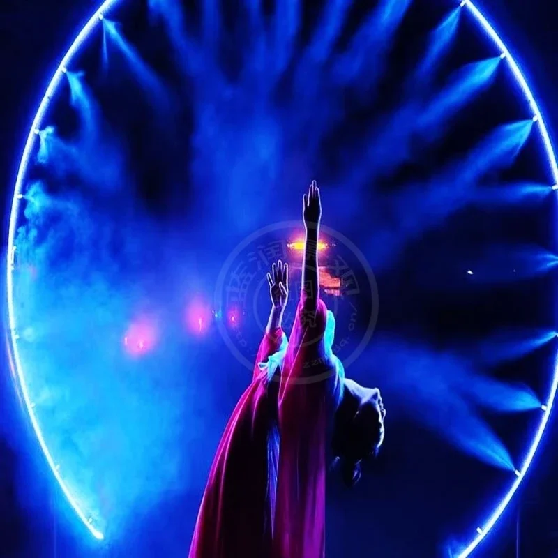 Outdoor water mist door atomizing door luminous spray stainless steel ring sculpture round petal landscape
Outdoor water mist door atomizing door luminous spray stainless steel ring sculpture round petal landscape