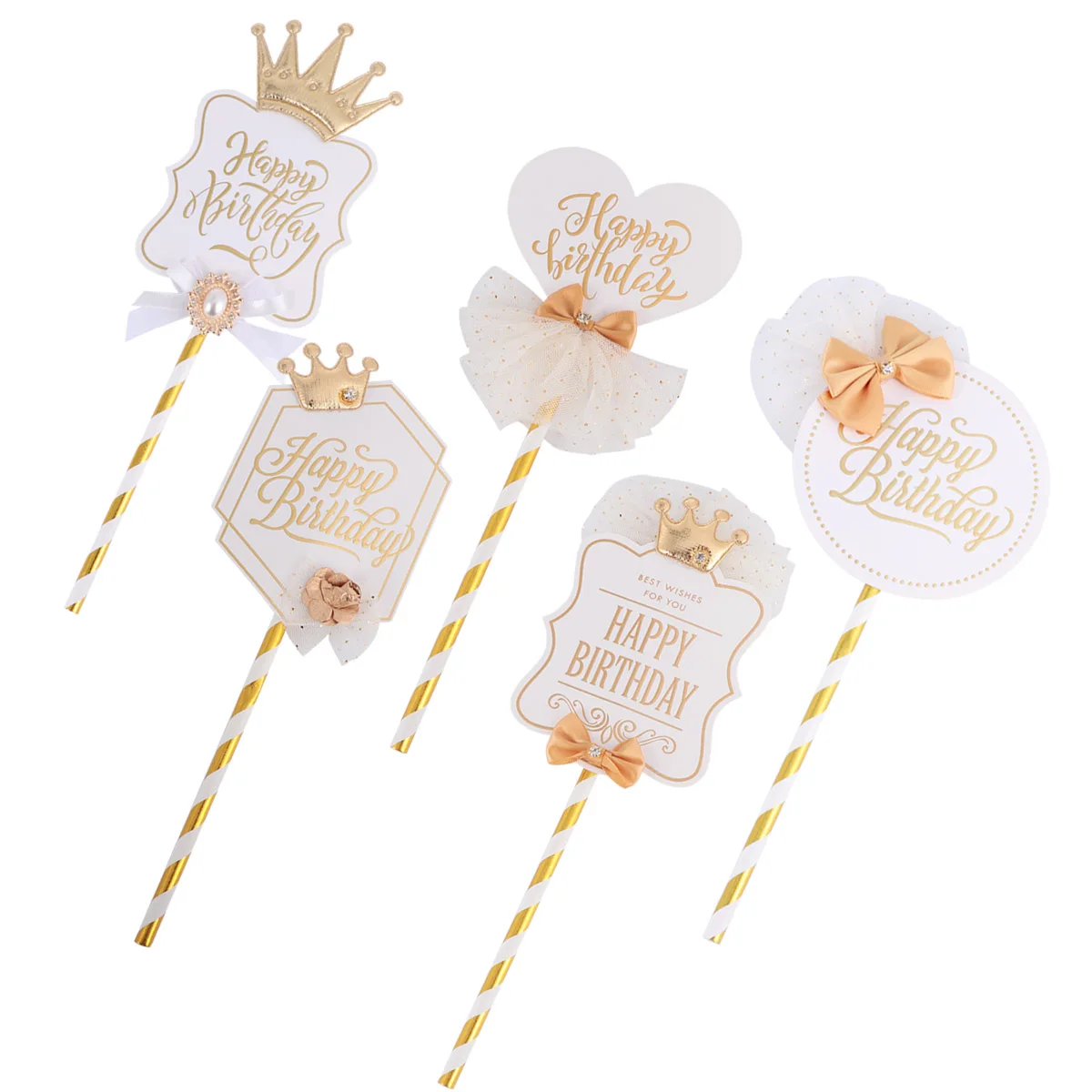5 Pcs Cake Decoration Cupcake Picks Topper Party Birthday Crown Lace Dessert Decor Non Edible Premium Paper Elegant
5 Pcs Cake Decoration Cupcake Picks Topper Party Birthday Crown Lace Dessert Decor Non Edible Premium Paper Elegant