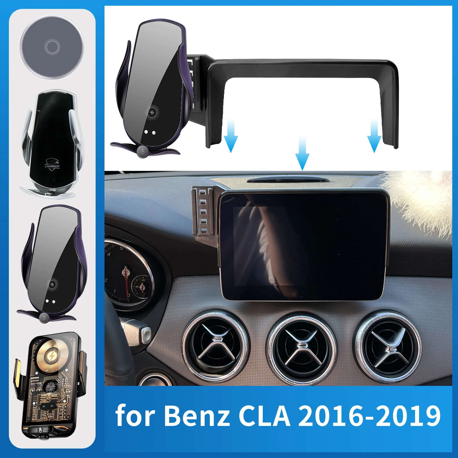 Car Mobile Phone Holder for Mercedes-Benz CLA 2016-2019 C117 (8.0in) Charging Bracket Navigation Stand Auto Accessories
Car Mobile Phone Holder for Mercedes-Benz CLA 2016-2019 C117 (8.0in) Charging Bracket Navigation Stand Auto Accessories