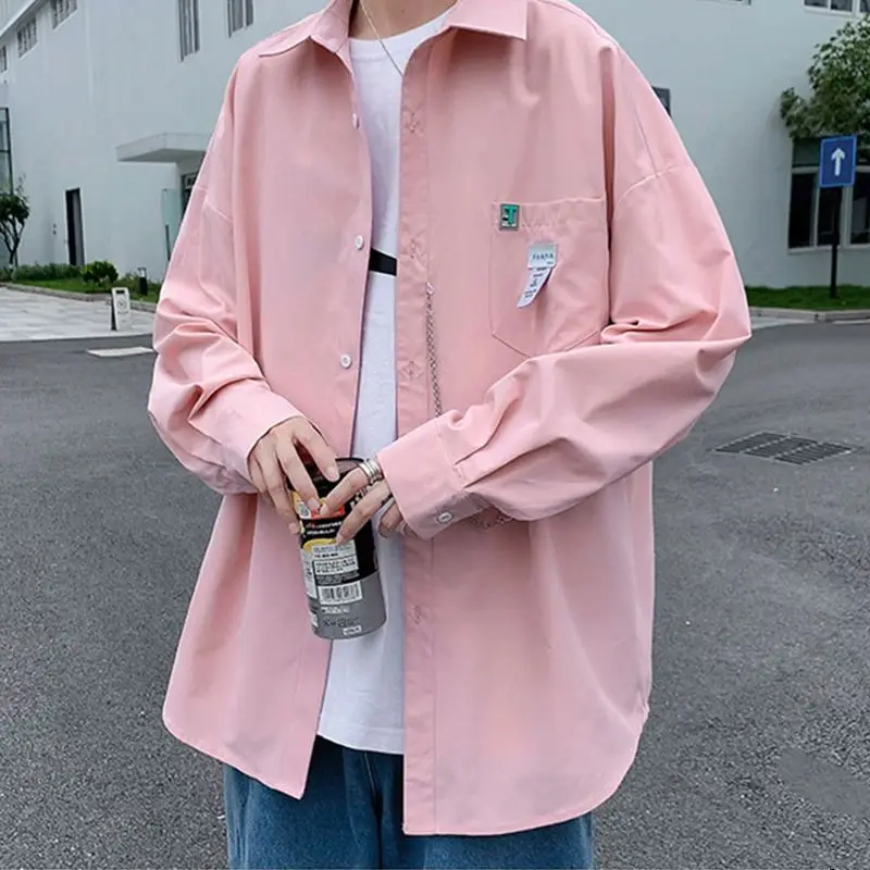 Men Korean Fashion Appliques Oversized Chain Design Streetwear Harajuku Y2K Shirts Youth Handsome Casual Solid Long Sleeve Tops
Men Korean Fashion Appliques Oversized Chain Design Streetwear Harajuku Y2K Shirts Youth Handsome Casual Solid Long Sleeve Tops