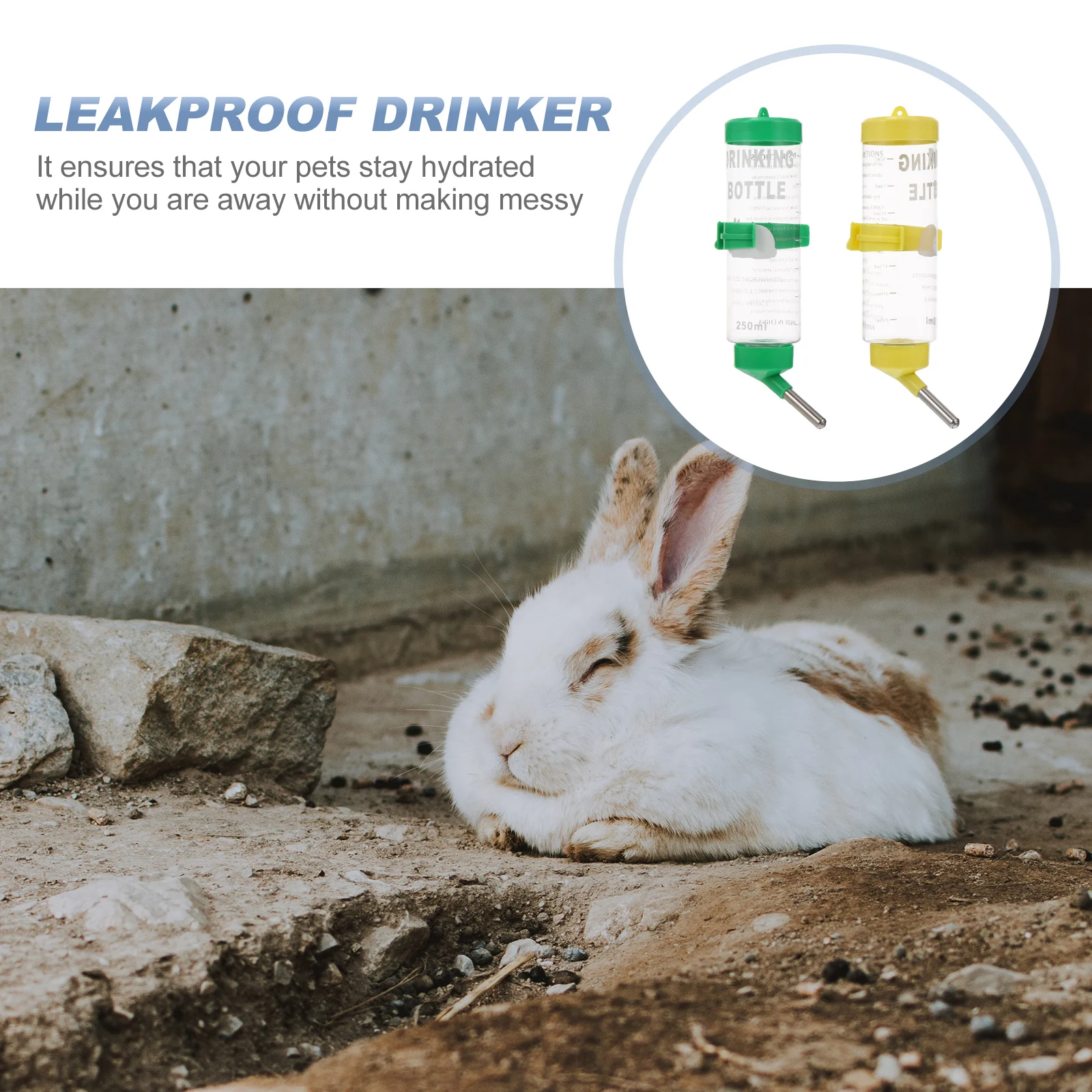 2pcs 250Ml Pet Drinking Fountain Rabbit Water Feeder Chinchilla Guinea Pig Leak-Proof Durable Safe Easy Clean Hydration Supply
2pcs 250Ml Pet Drinking Fountain Rabbit Water Feeder Chinchilla Guinea Pig Leak-Proof Durable Safe Easy Clean Hydration Supply