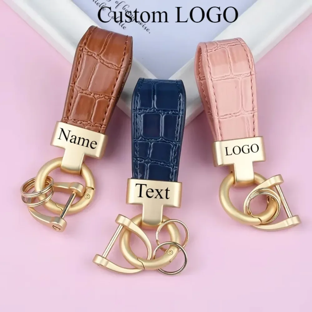 Custom Logo Name Luxury Leather Keychain PU Metal Accessories Backpack Keyring Car Motorcycle Women Girl Key Chain Ring Gift
Custom Logo Name Luxury Leather Keychain PU Metal Accessories Backpack Keyring Car Motorcycle Women Girl Key Chain Ring Gift