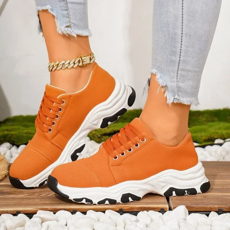 Women Vulcanized Shoes Platform Shoes for Women 2026 Solid Color Suede Womens Sneakers Comfortable Casual Zapatillas Footwear
Women Vulcanized Shoes Platform Shoes for Women 2026 Solid Color Suede Womens Sneakers Comfortable Casual Zapatillas Footwear