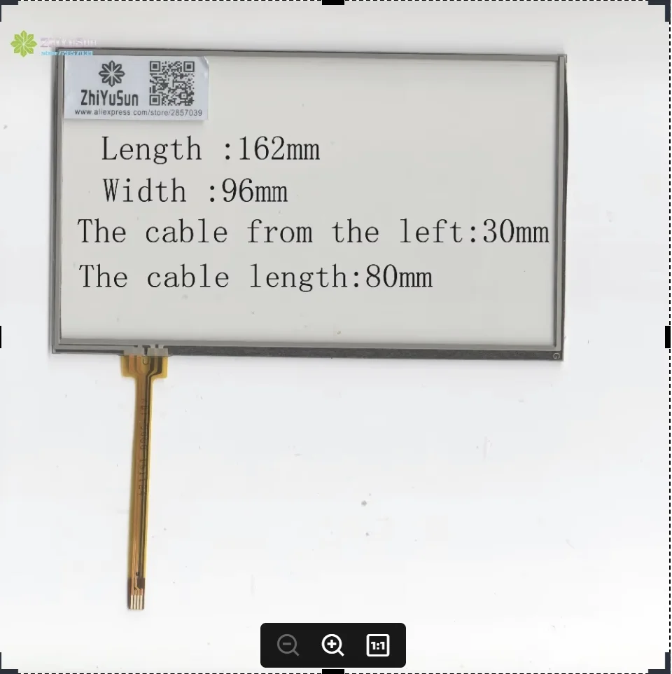 ZhiYuSun KDT-50687inch 4 line touch screen panel 162mm*96mm TouchSensor FreeShipping wdth 96mm length162mm
ZhiYuSun KDT-50687inch 4 line touch screen panel 162mm*96mm TouchSensor FreeShipping wdth 96mm length162mm