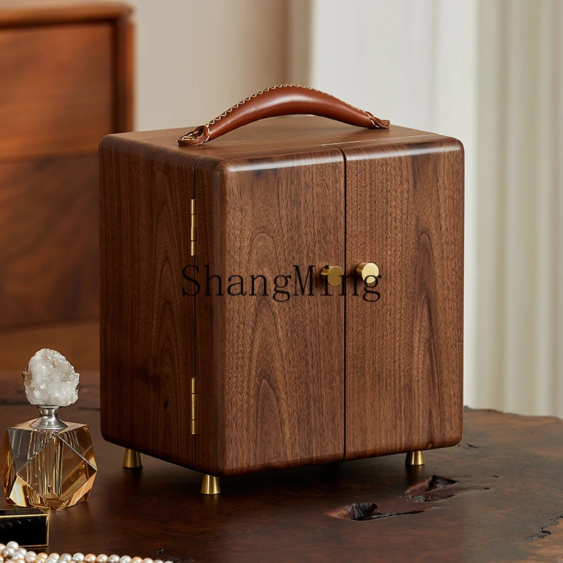 HJ black walnut jewelry box, high-end exquisite large-capacity earrings, stud earrings, necklace, jewelry storage box.
HJ black walnut jewelry box, high-end exquisite large-capacity earrings, stud earrings, necklace, jewelry storage box.