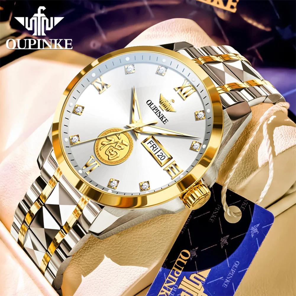 OUPINKE 3305 Мужские часы Автоматические механические часы Водонепроницаемые светящиеся часы для мужчин, импортный механизм из вольфрамовой стали, Reloj
OUPINKE 3305 Мужские часы Автоматические механические часы Водонепроницаемые светящиеся часы для мужчин, импортный механизм из вольфрамовой стали, Reloj
