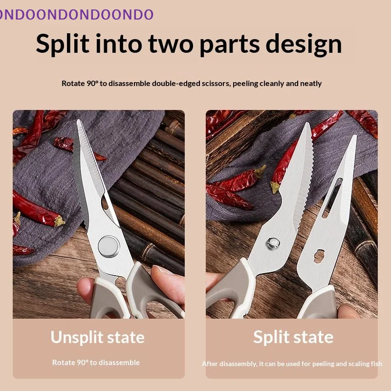 Scissors Household Removable Chicken Bone Scissors Stainless Steel Barbecue Multi-Use Food Scissors With Magnetic Knife Sheath
Scissors Household Removable Chicken Bone Scissors Stainless Steel Barbecue Multi-Use Food Scissors With Magnetic Knife Sheath