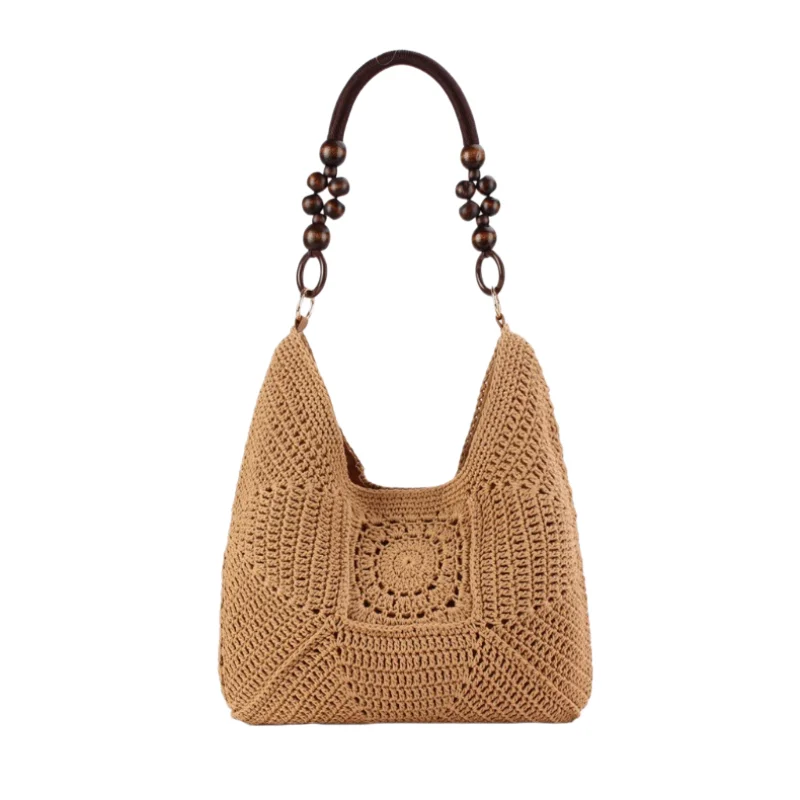 Women Leisure Hollow Out Cotton Rope Handmade Woven Bag Fashionable Flower Pattern Vacation Shoulder Bag Beach Bag
Women Leisure Hollow Out Cotton Rope Handmade Woven Bag Fashionable Flower Pattern Vacation Shoulder Bag Beach Bag