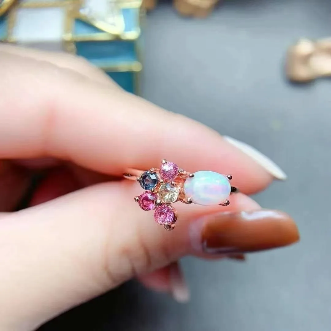 New Coming100% Natural and Real Opal Ring 925 sterling silver Opal Ring fashion ring
New Coming100% Natural and Real Opal Ring 925 sterling silver Opal Ring fashion ring