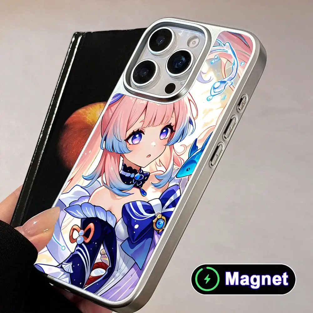 Game GI Kokomi Phone Case for iPhone 17 16 15 14 13 12 11 Air Pro Max Plus Electroplated Silver Magsafe Cover
Game GI Kokomi Phone Case for iPhone 17 16 15 14 13 12 11 Air Pro Max Plus Electroplated Silver Magsafe Cover