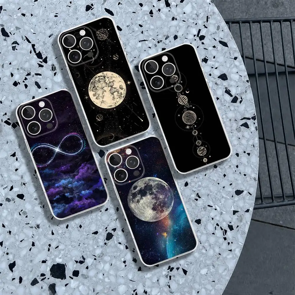 Moon Galaxy Universe Phone Cases For iPhone 17 16 15 14 13 12 11 Pro Max Plus Mini Transparent Silicone Cover
Moon Galaxy Universe Phone Cases For iPhone 17 16 15 14 13 12 11 Pro Max Plus Mini Transparent Silicone Cover