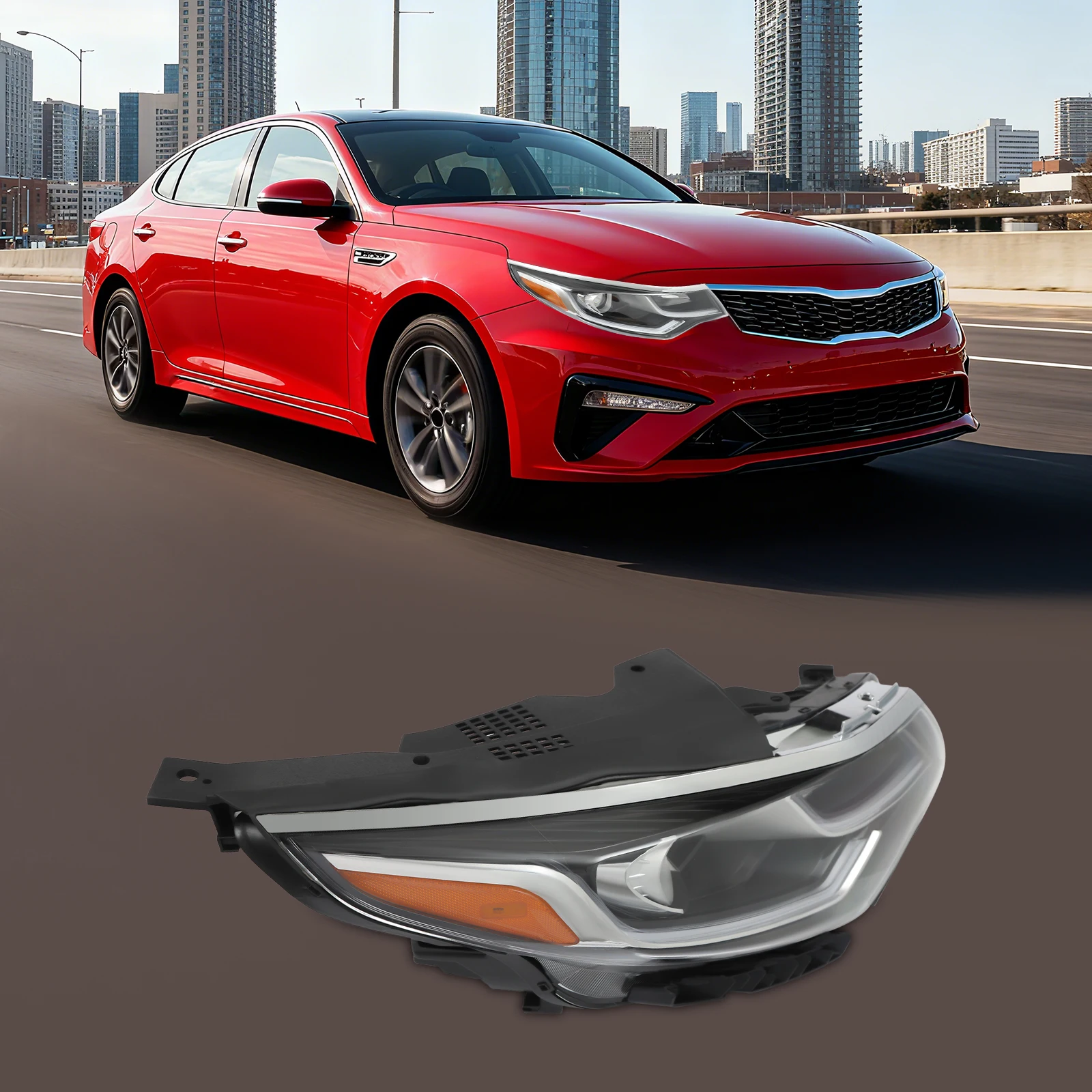 Direct Replacement Halogen Headlight Lamp Headlight for 2019-2020 Kia Optima Front Right Side Headlight
Direct Replacement Halogen Headlight Lamp Headlight for 2019-2020 Kia Optima Front Right Side Headlight