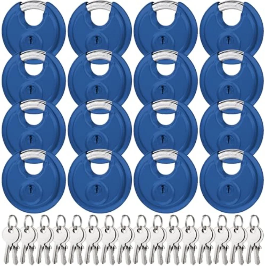16 Pack Padlocks Keyed Alike, Stainless Steel 2-3/4 Wide, 3/8 Shackle Disc Locks for Outdoor, Storage Units, Garages, Gym Locke
16 Pack Padlocks Keyed Alike, Stainless Steel 2-3/4 Wide, 3/8 Shackle Disc Locks for Outdoor, Storage Units, Garages, Gym Locke